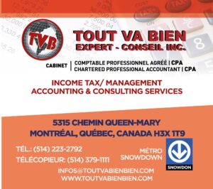 Tout Va Bien Expert-Conseil inc., cabinet de comptables professionnels agréés