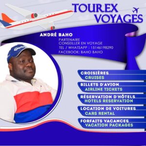 Tourex Voyages, André Baho, conseiller en voyage
