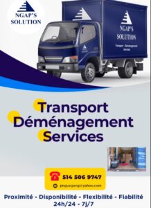 Ngap's Solution, transport, déménagement et services