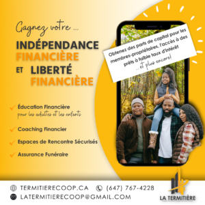 La Termitière, coopérative : éducation et coaching financiers