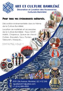 Art et Culture Bamiléké, décoration événementielle et location d'accessoires