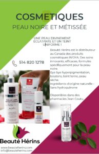 Beauté Hérins, cosmétiques pour peau noire et métissée